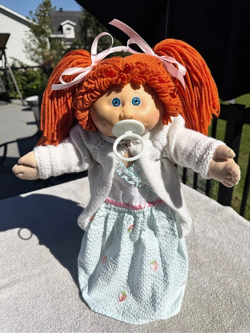 💗Cabbage Patch girl red hair and pacifier💗